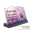 Plaque funéraire lavande-au-soleil 24 Plaquedeces.fr
